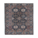 Handknotted Square Caucasian Blue Shirvan Rug 4'5" X 5'1"