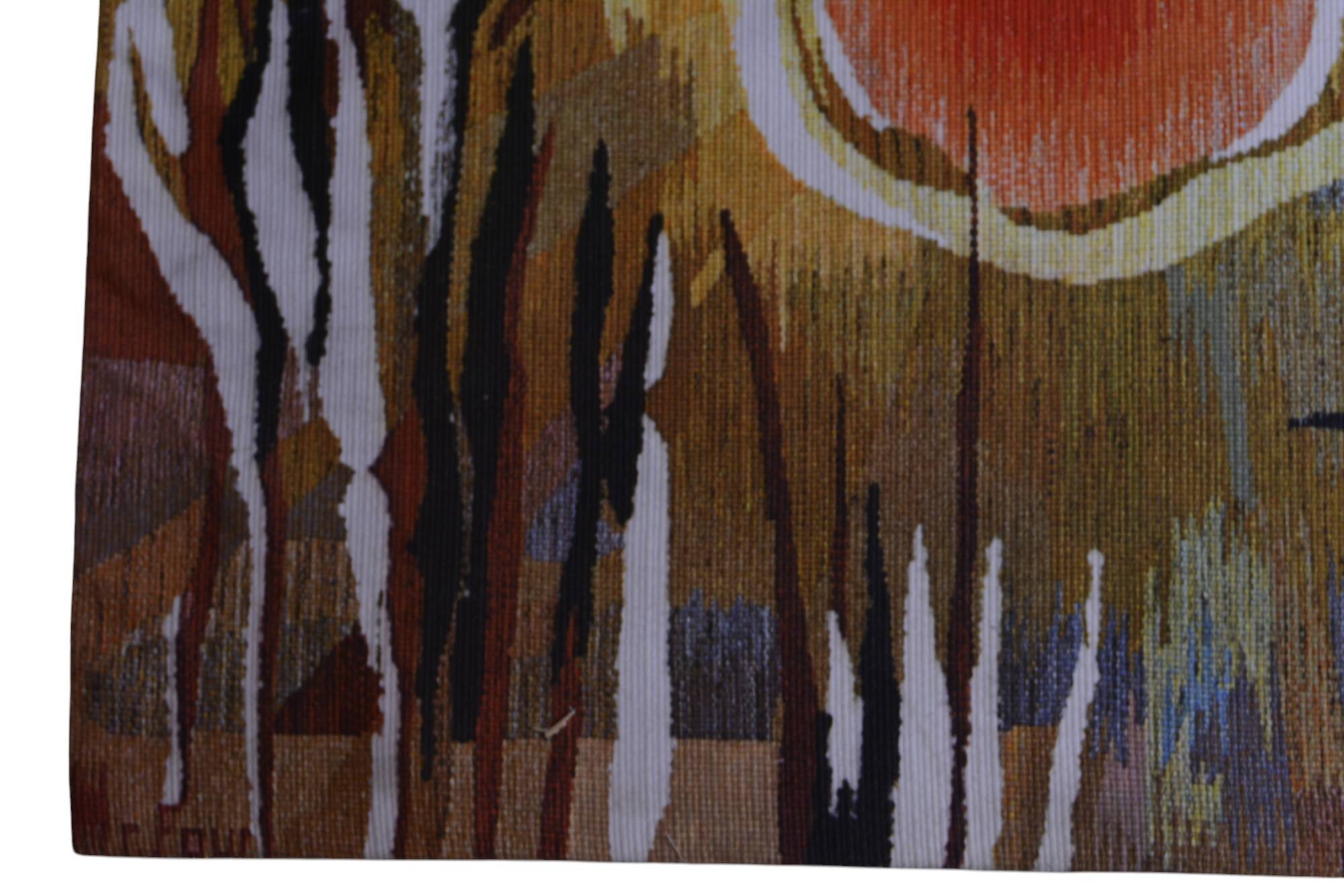 Decorative wall tapestry - Autumn Evening, Le Guen - Sunset