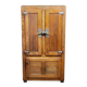 Large Prestcold brand bar fridge or store cooler in oak