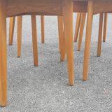 Set of 4 formica and wood chairs