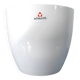 Cache-pot vintage blanc émaillé – Scheurich "Alaska"