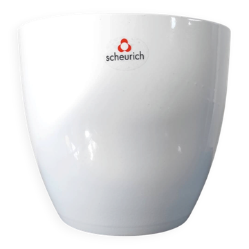 Vintage white enamel cache-pot – Scheurich "Alaska"
