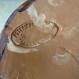 Provençal jug in orange/caramel glazed earthenware
