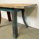 Blue Industrial Dining Table, 1960s