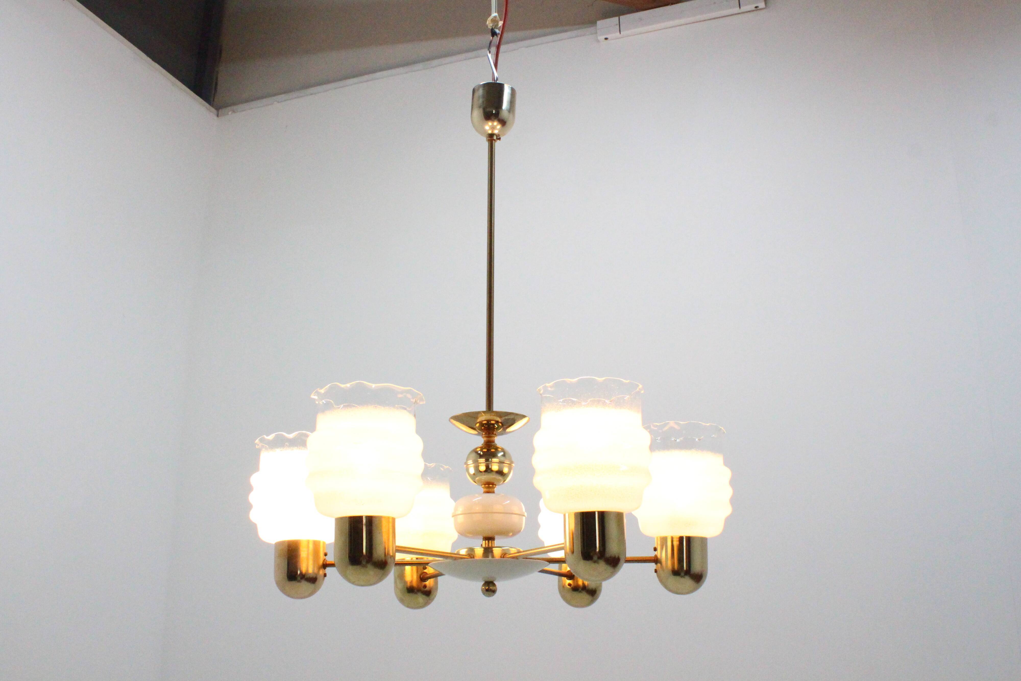 Mid-century chandelier by Kamenicky Senov, 1960‘s