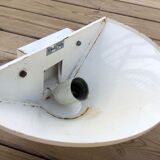 Set of 2 ½ moon wall lights in lacquered metal