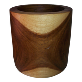 Natural wood pot cover