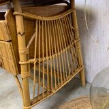 Louis Sognot rattan desk