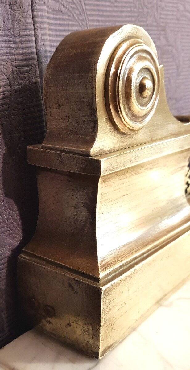 Barre de foyer / devant de cheminée Louis Philippe