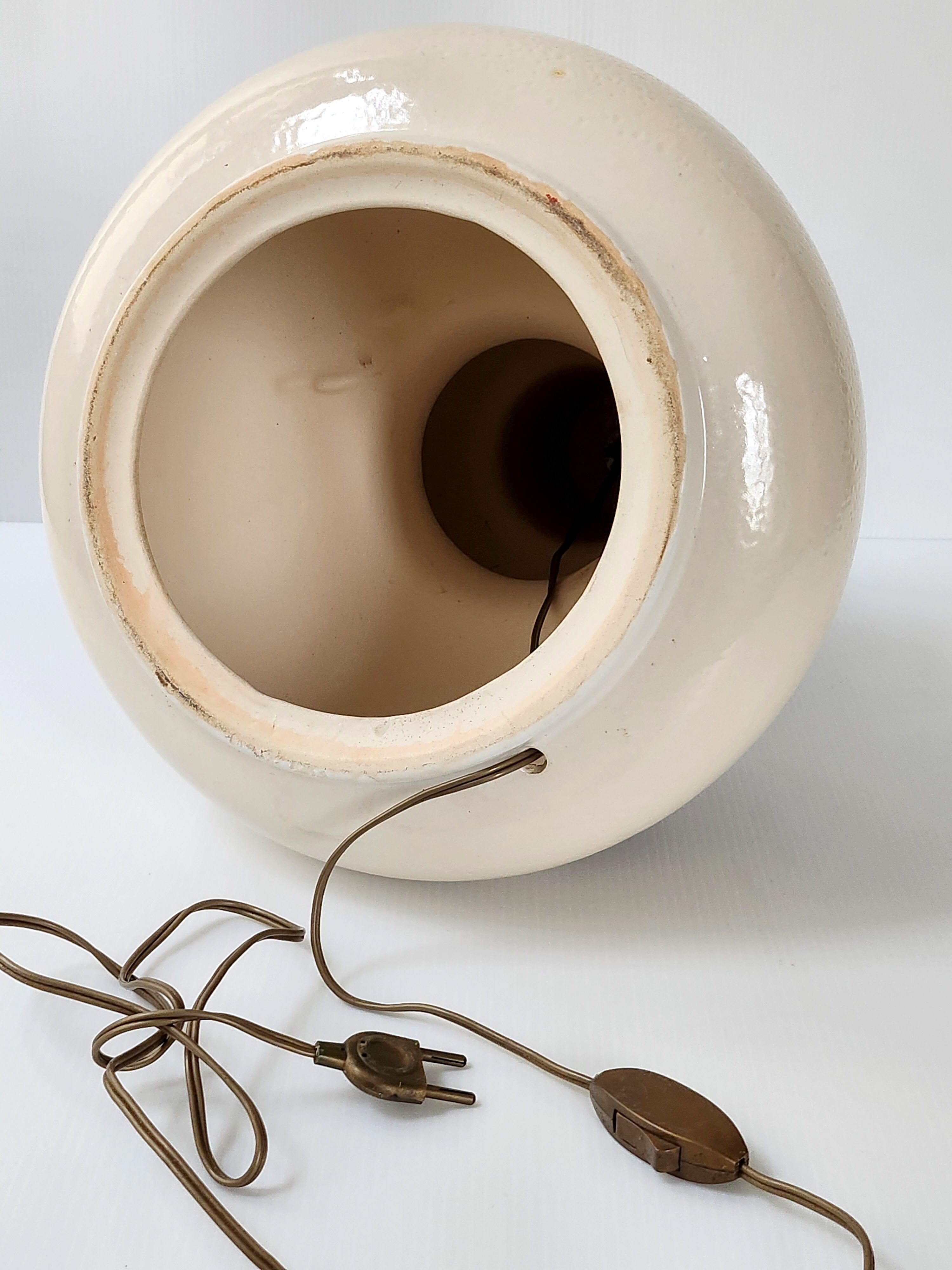 Vintage lamp foot 1970 ceramic