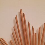 Rattan sun mirror from the 70s