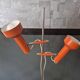 Floor lamp Vintage double adjustable spots Orange