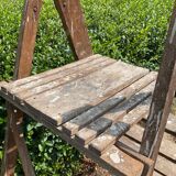 Old oak painter's stepladder