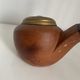 Vintage cigarette holder 1960 Longchamp leather fawn pipe - 24 x 15 cm