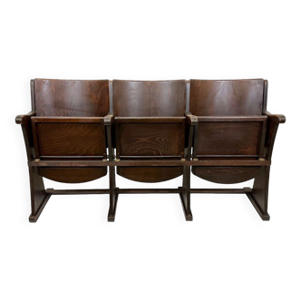 Banc de cinéma vintage de Thonet années 1950