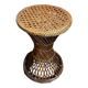 Wicker tam-tam style stool