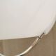 Suspension Meblo blanche vintage : luminaires italiens des années 1970, inspirés de l'ère spatiale.