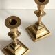 Pair of Vintage INDIA Solid Brass CANDLE HOLDERS