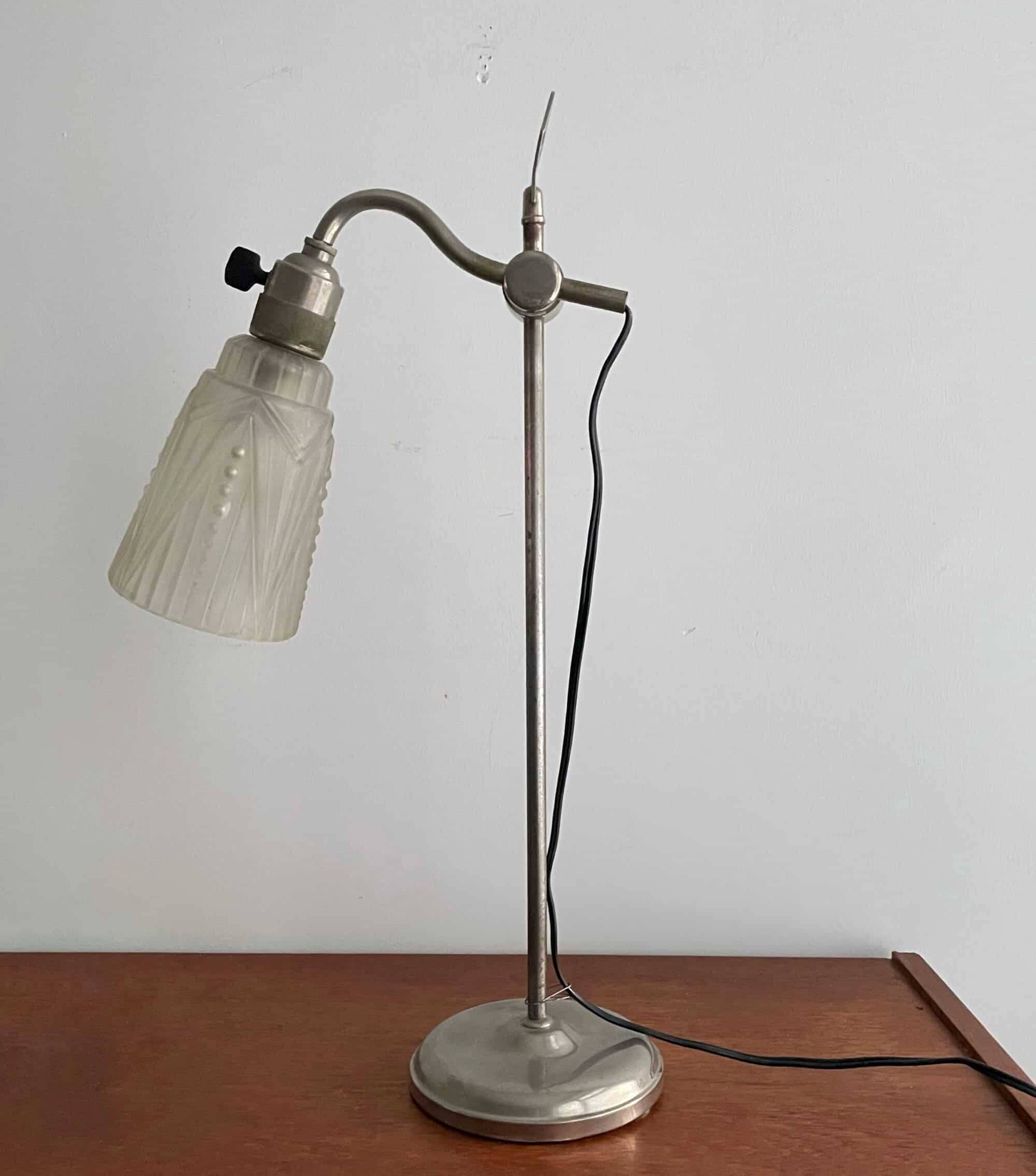 Art deco, French, table or desk lamp, 1920s
