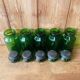 Lot de 5 pots vintage en verre vert