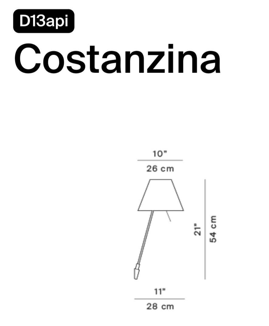 Paire d'appliques murales modèle Costanzina par Paolo Rizzatto pour Luceplan