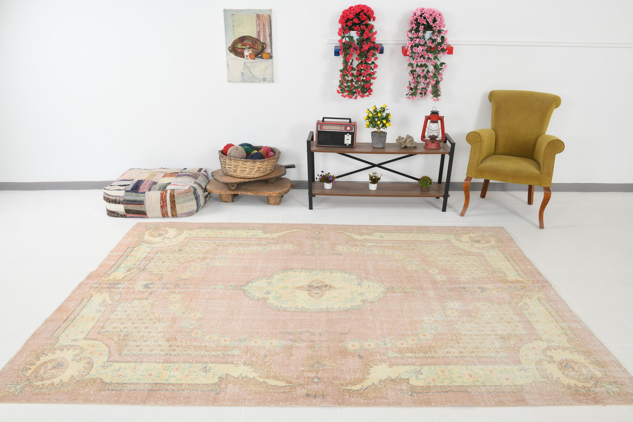 Handmade wool tapis carpet 290x200cm