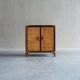 Vintage rattan & woven cane cabinet