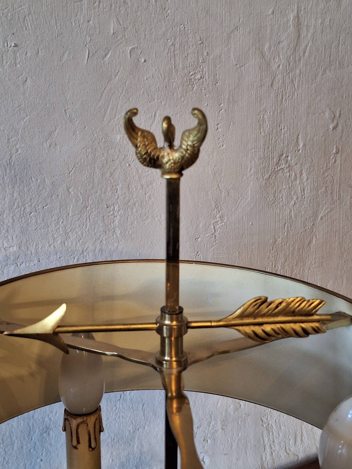 Lucien Gau Model 15033 mid century brass table lamp