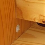 Pair of small pine tables