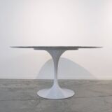Large Oval Tulip Marble Dining Table by Eero Saarinen for Knoll
