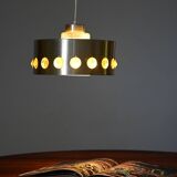 Metal and glass pendant lamp