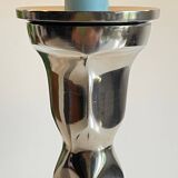 Pair of vintage cast aluminum candlesticks