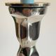Pair of vintage cast aluminum candlesticks