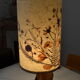 Modernist brutalist lamp free form 60's olive wood