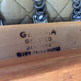 Hans J. Wegner GE265 oak sofa for Getama, Blue, 1960s