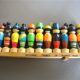 Réglette en bois tribus birmanes années 40
