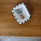 Ceramic pocket emptier by Robert Picault – Stylized flower motif