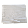 Ancien drap en lin - chiffré dd, 290x175cm