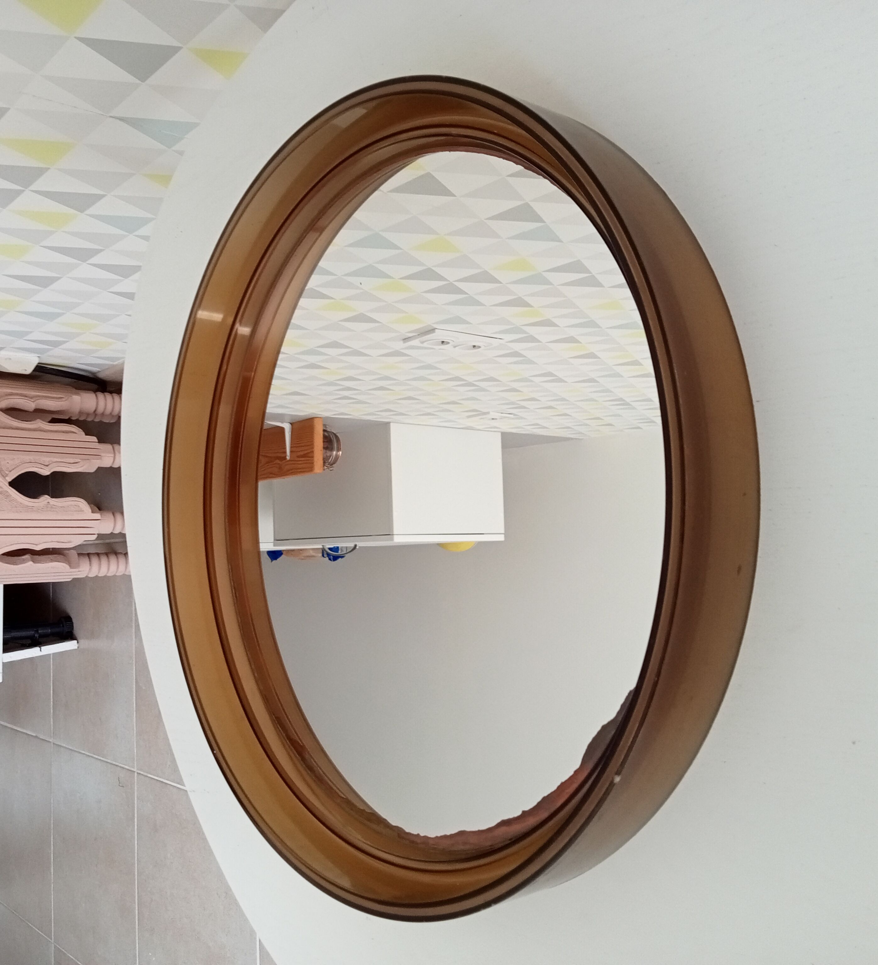Vintage round mirror Gilac 40cm