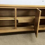 Vintage elm sideboard by Maison Regain editions