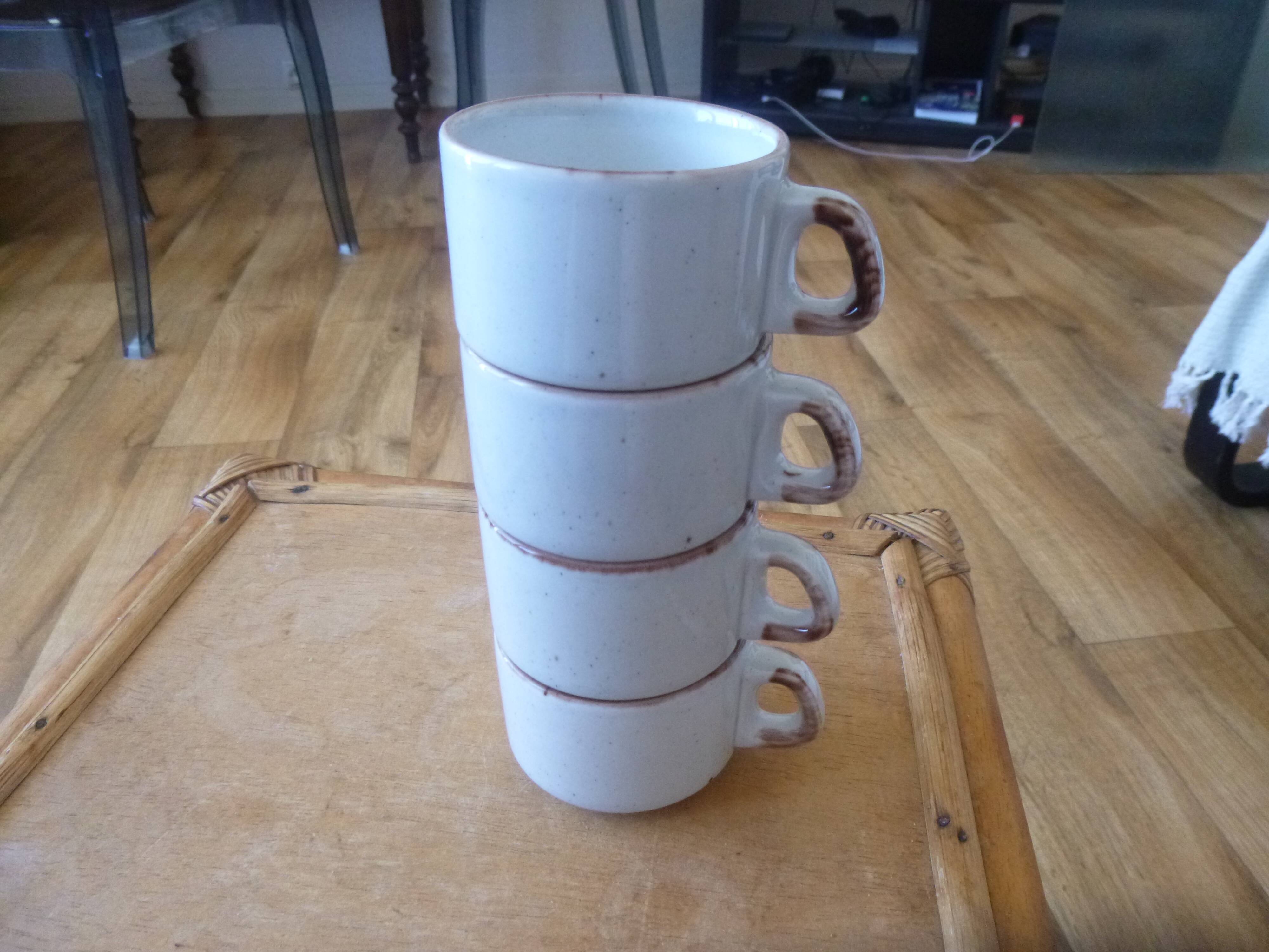 Sarreguemines coffee cups