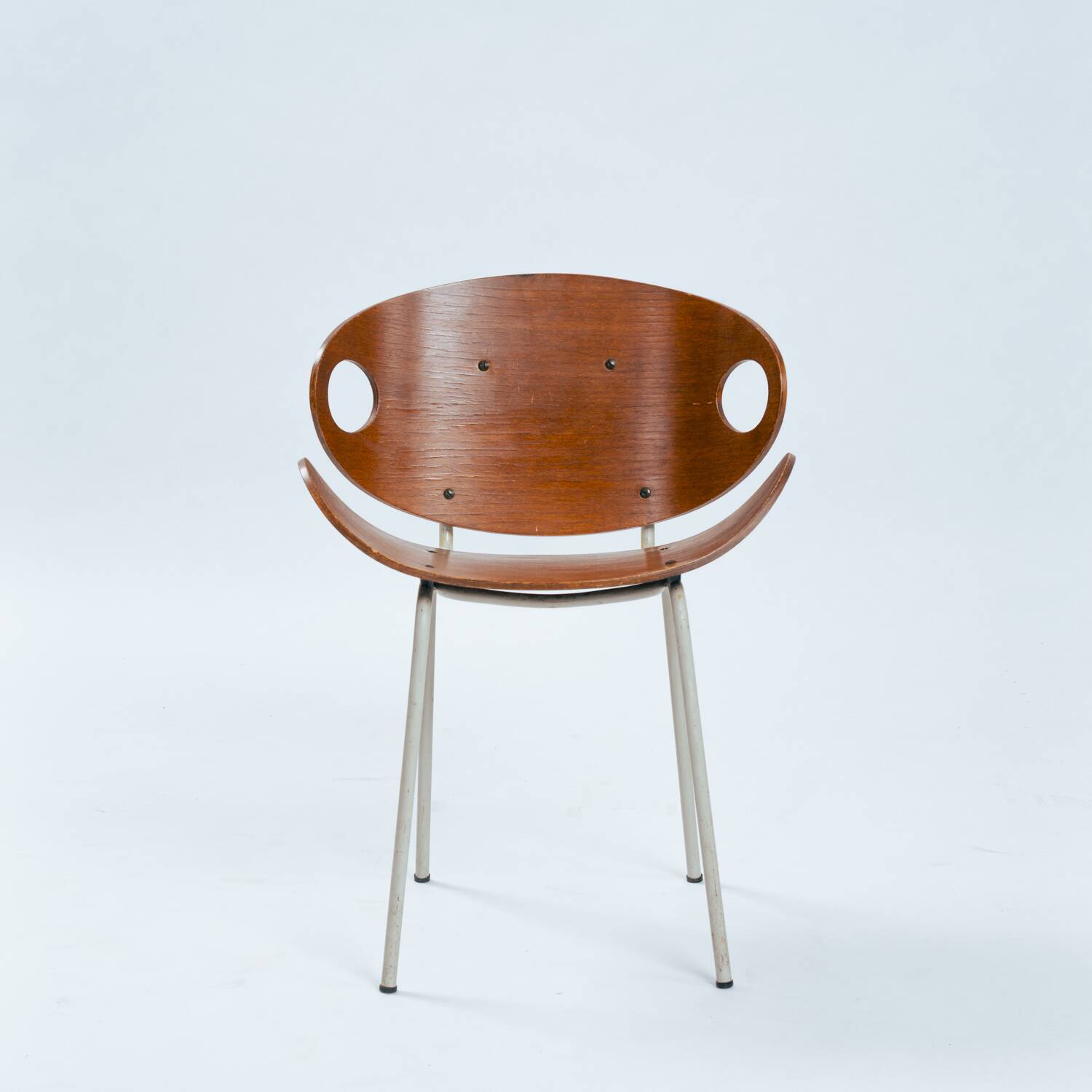 Olof Kettunen Chair and Stool for Merivaara, Finland 1950s