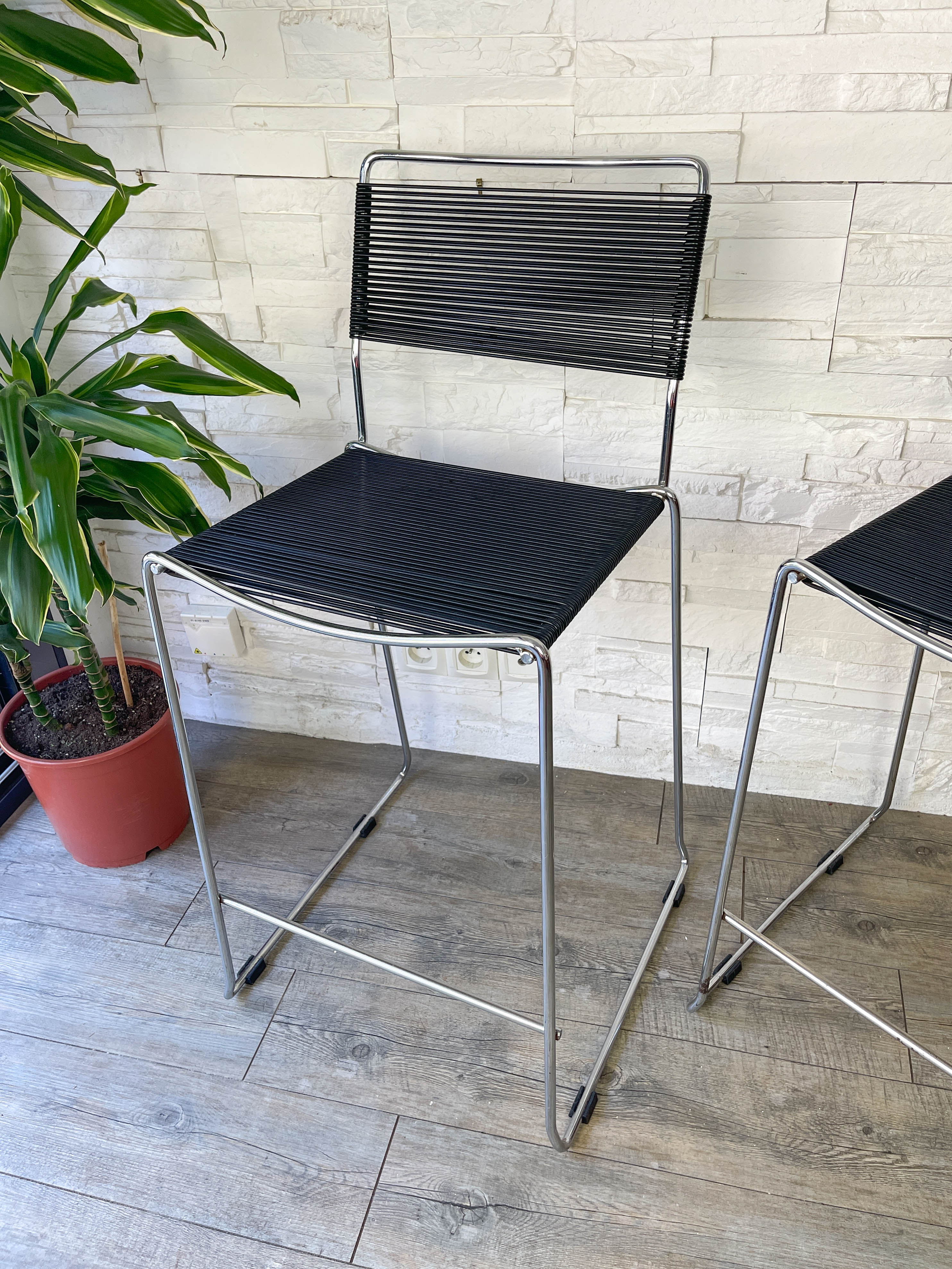 Mid-Century Spaghetti Bar Stools by Giandomenico Belotti for Alias, Italy, 1980s