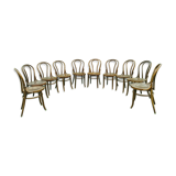 Set of 10 bistro chairs