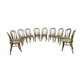Set of 10 bistro chairs