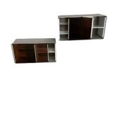 Vintage modular aluminum wall unit — 60s-70s