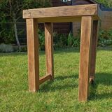 Small antique workbench in solid oak