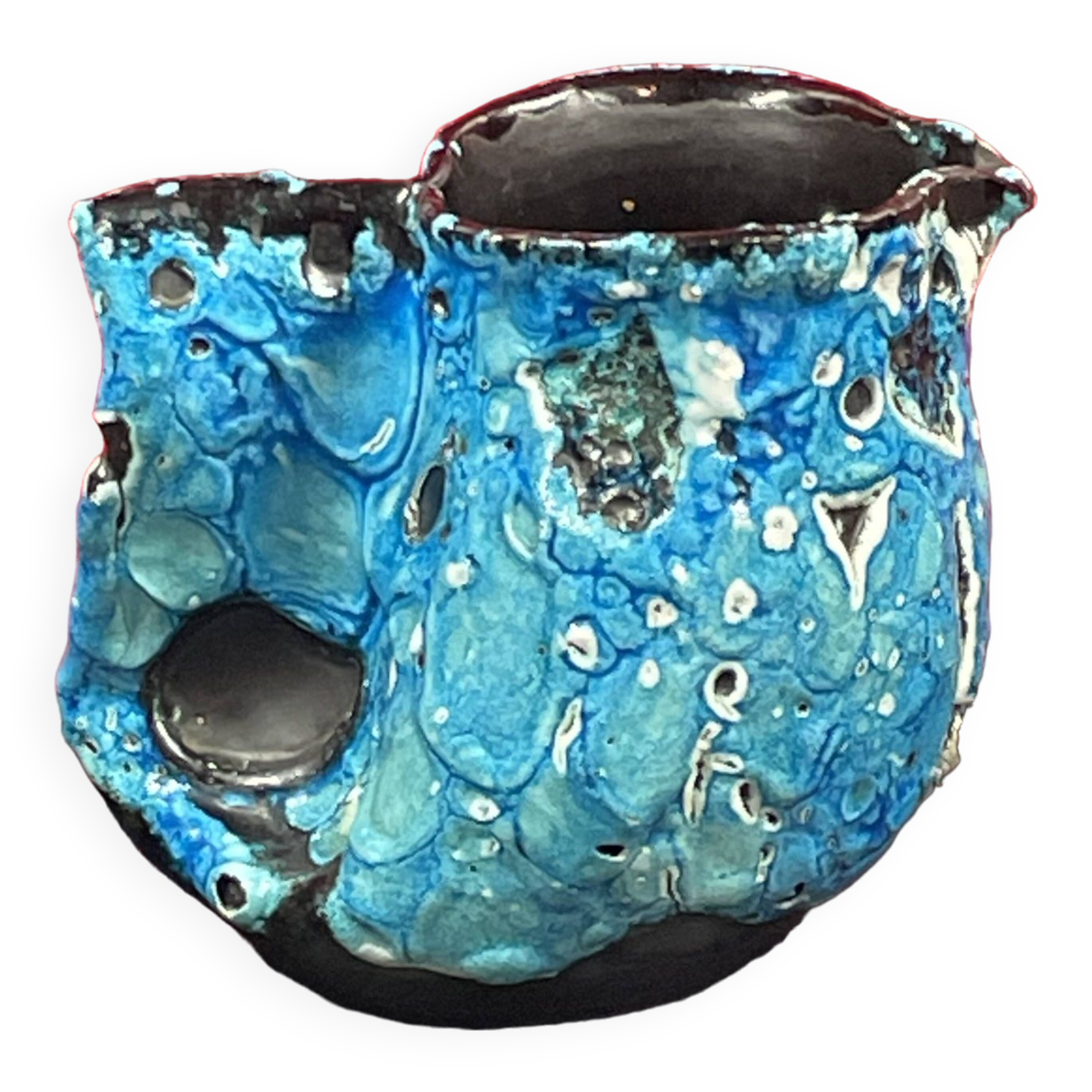 Vintage ceramic, Milk jug, glacier enamels, Cyclops