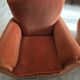 Set of 2 moustache club armchairs in velvet