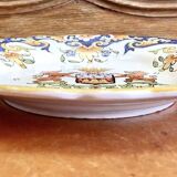 6 anciennes assiettes à dessert Desvres Fourmaintraux Rouen modèle Dinan 2